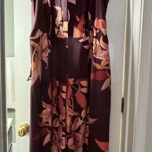 City Chic Pink Sleeveless V-neck Maxi Sundress